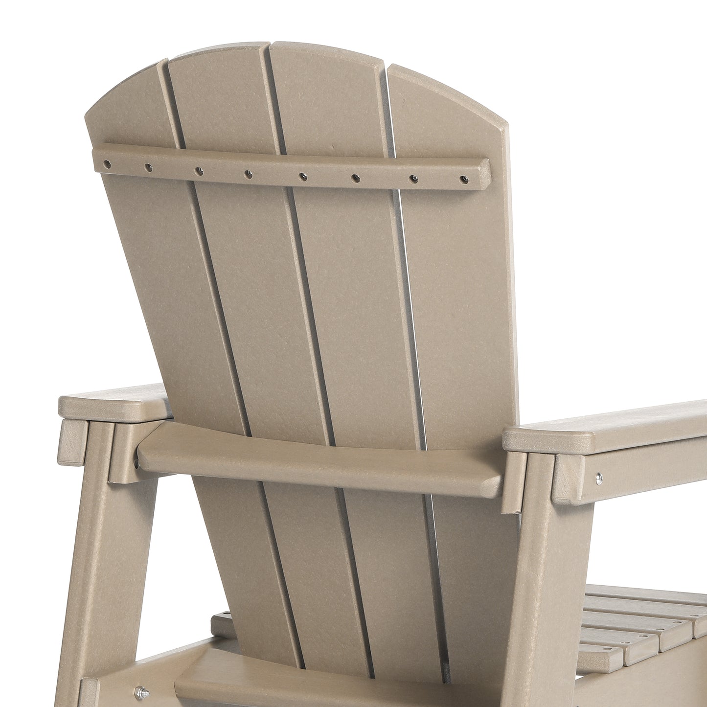 Tiny Terraces Kids' All-Weather Outdoor Poly Adirondack Chair