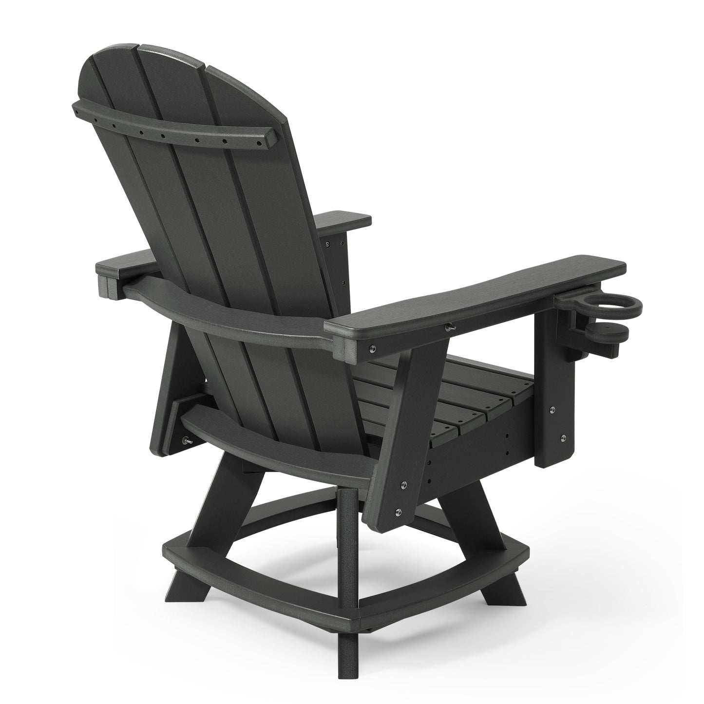 Adirondack Swivel Dining Chair with Cup Holder With Cup Holder