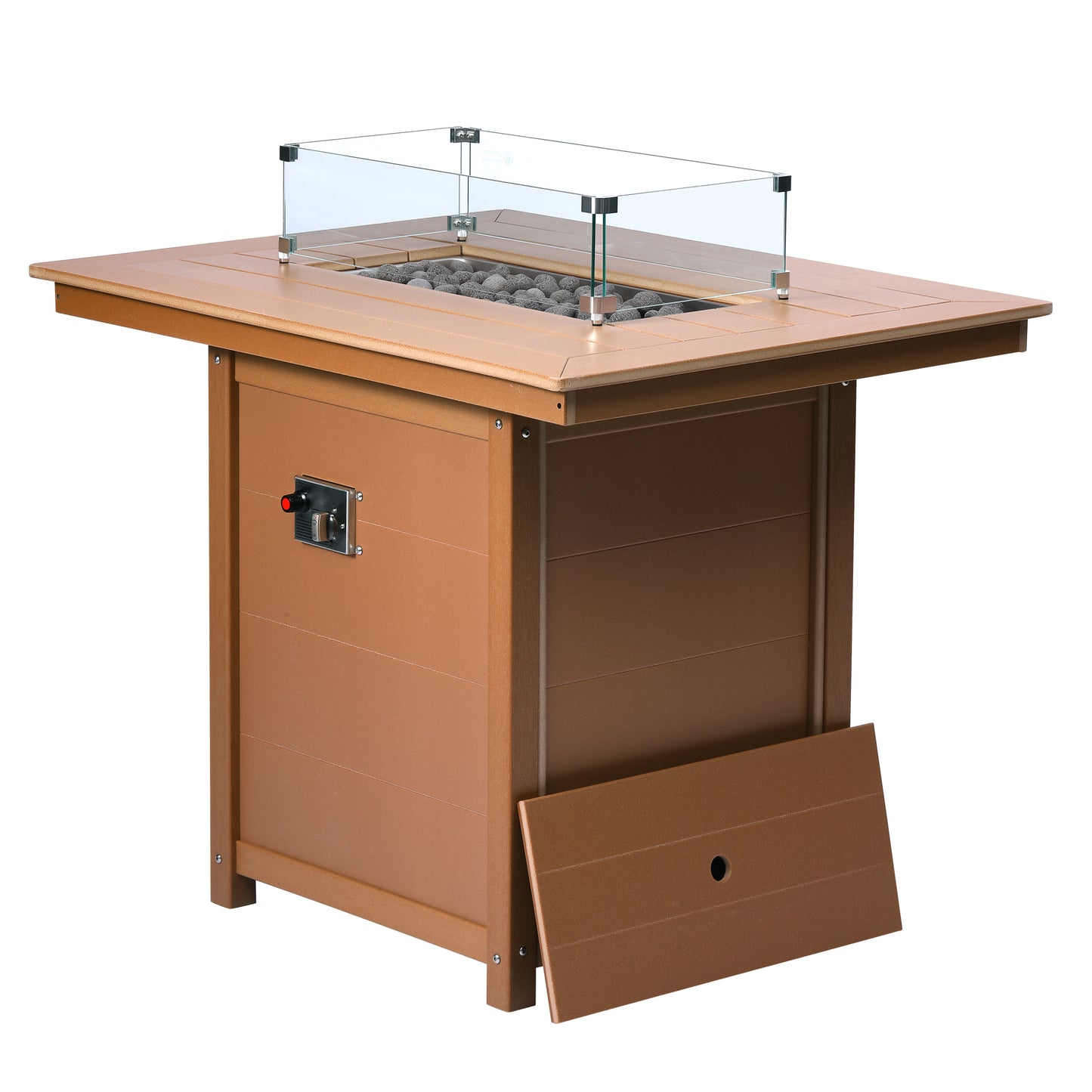 Sedona Rectangular 34" X 46" Counter Fire Pit Table