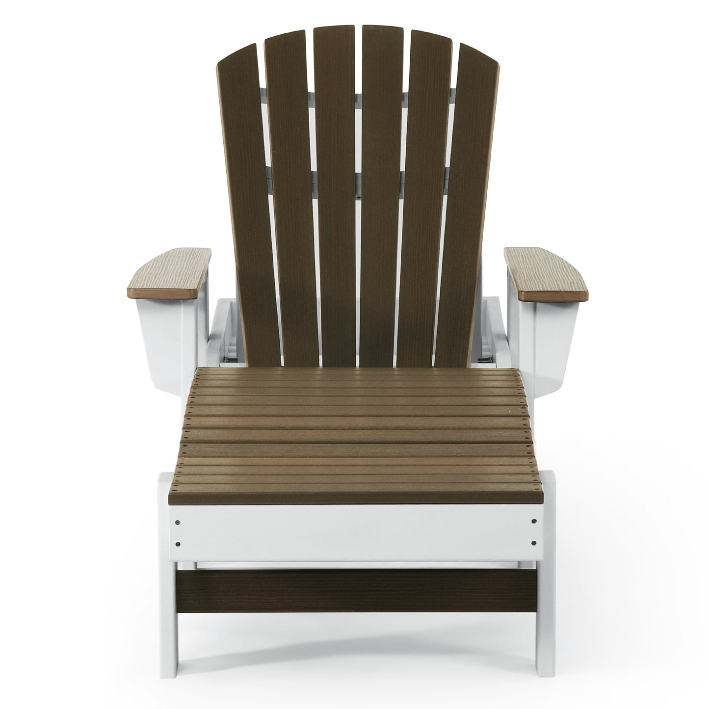 Heritage Ridge Adirondack Chaise Lounge with Arms and Wheels With Cup Holder