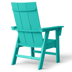 Malibu Modern All-Weather Outdoor Contoured Adirondack Dining Chair