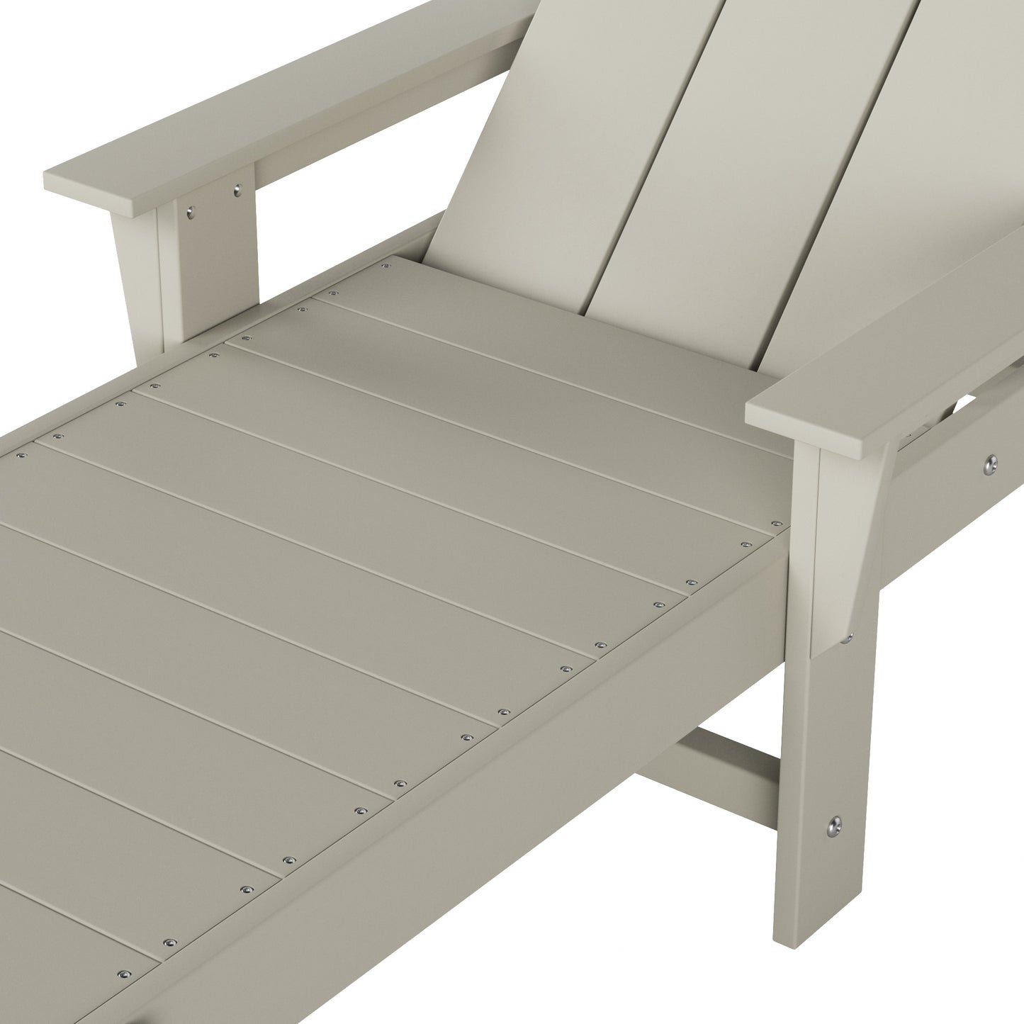 Malibu Modern All-Weather Outdoor Reclining Sun Lounger With Arm Rests & Wheels