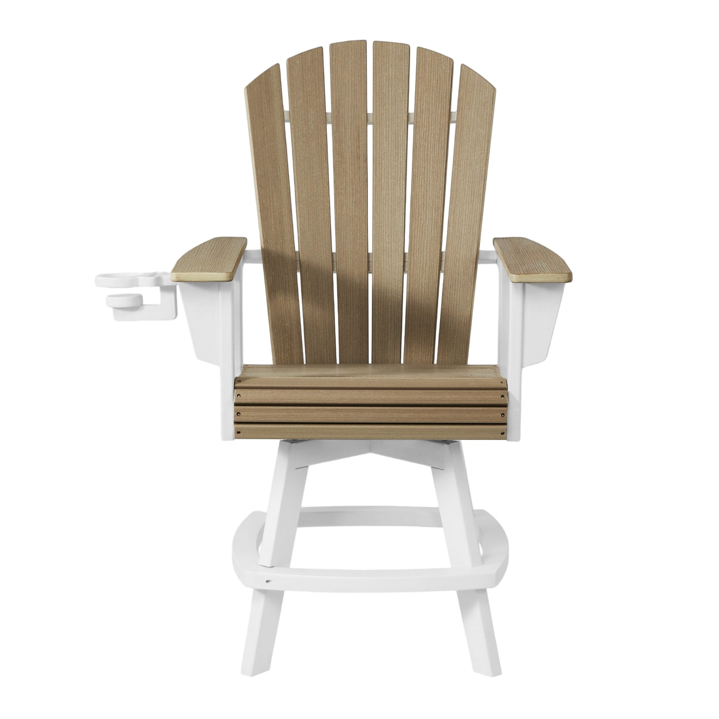 Heritage Ridge Adirondack Swivel Counter Chair With Cup Holder