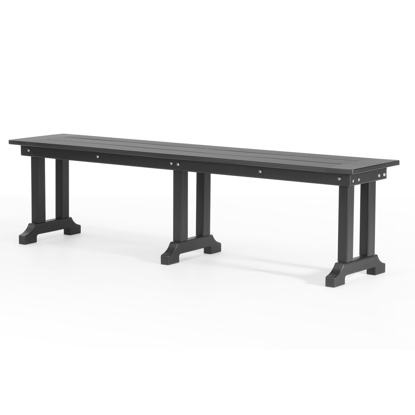Tuscany All-Weather Outdoor 65" Trestle Dining Bench