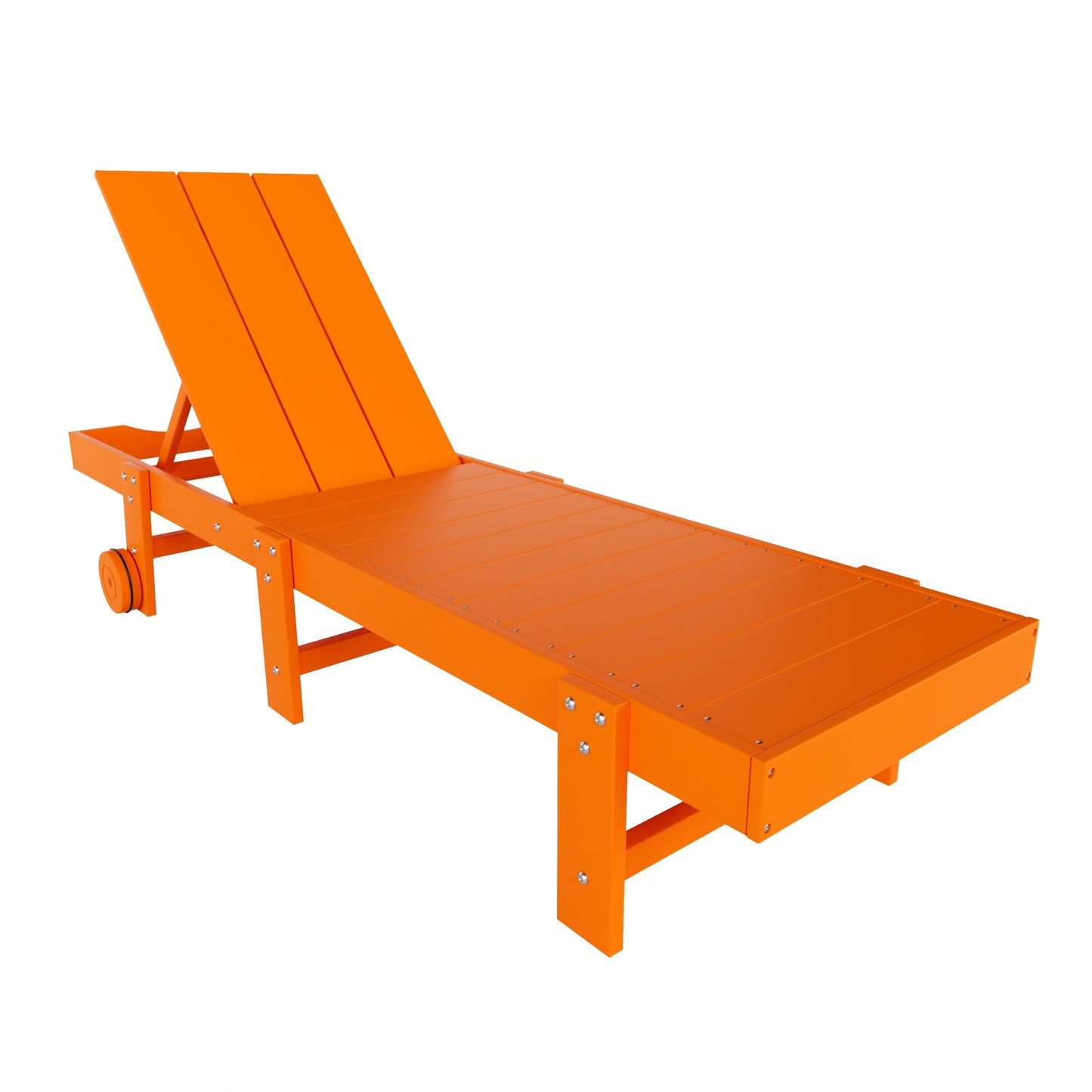 Malibu Modern All-Weather Outdoor Reclining Sun Lounger With Wheels