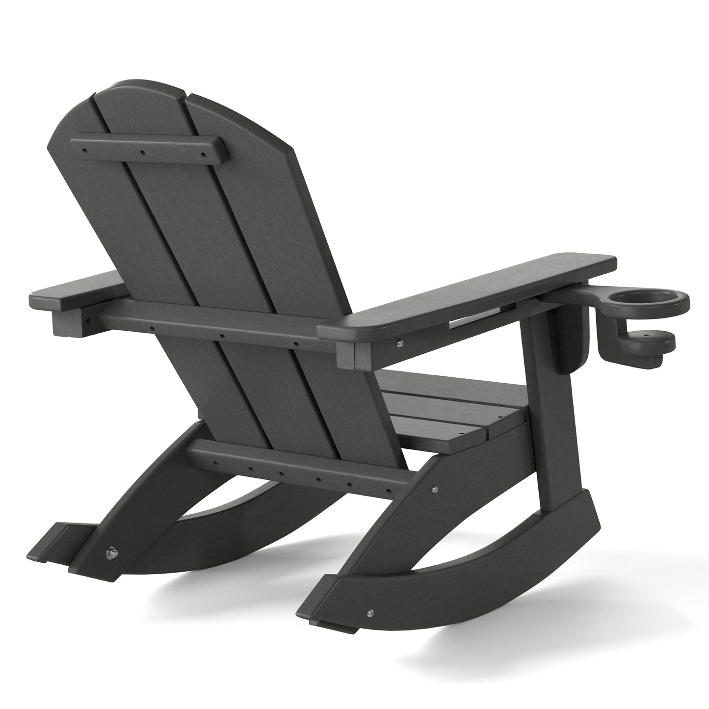 Tiny Terraces Kids Adirondack Rocking Chair with Cup Holder (Set of 2)