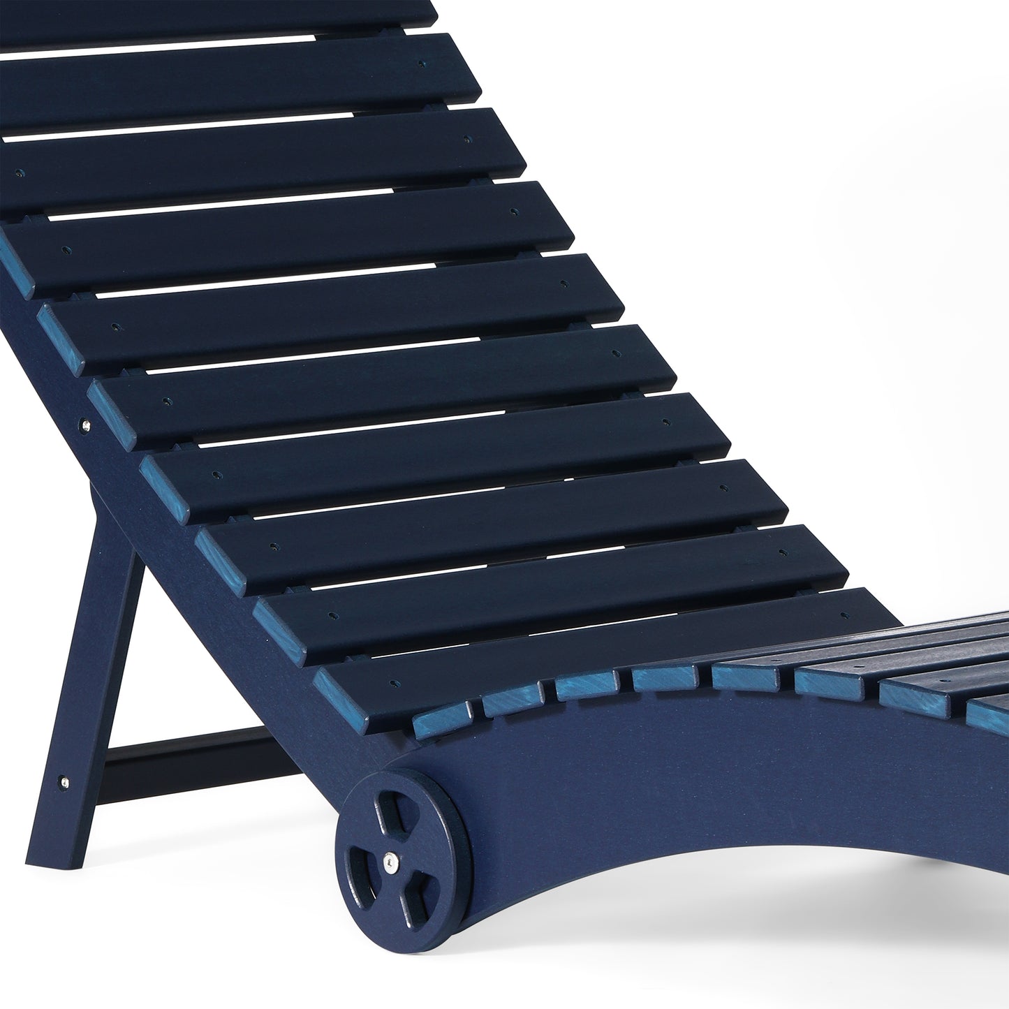 Key West Folding Pool Lounge Chair with Wheels
