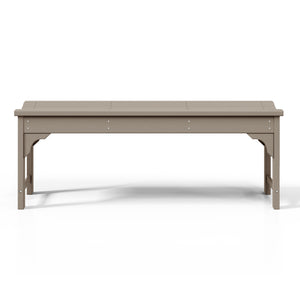 Concord All-Weather Outdoor Garden Backless Bench (46" Wide)