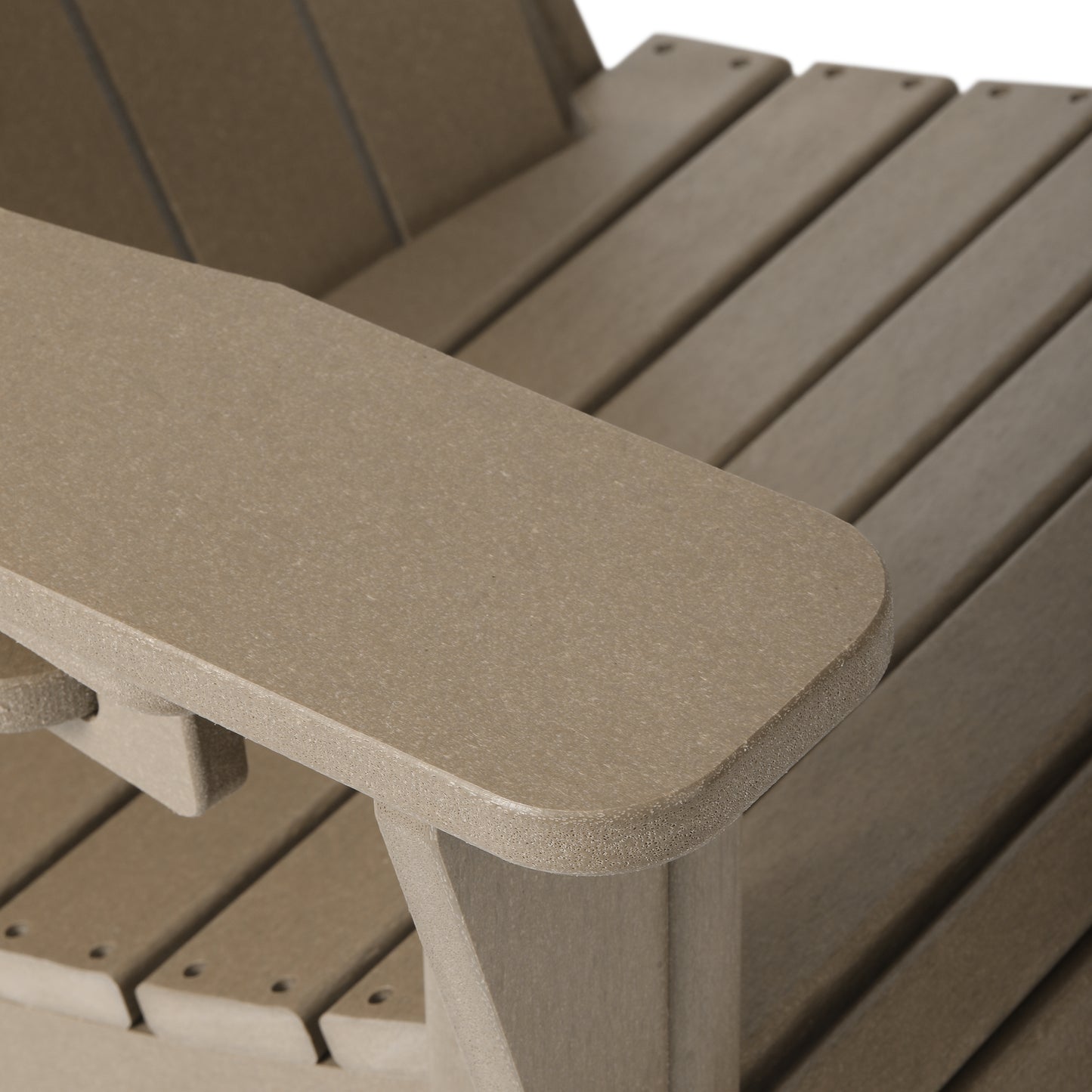 Tahoe All-Weather Outdoor Poly Adirondack Chair with Retractable Cup Holder