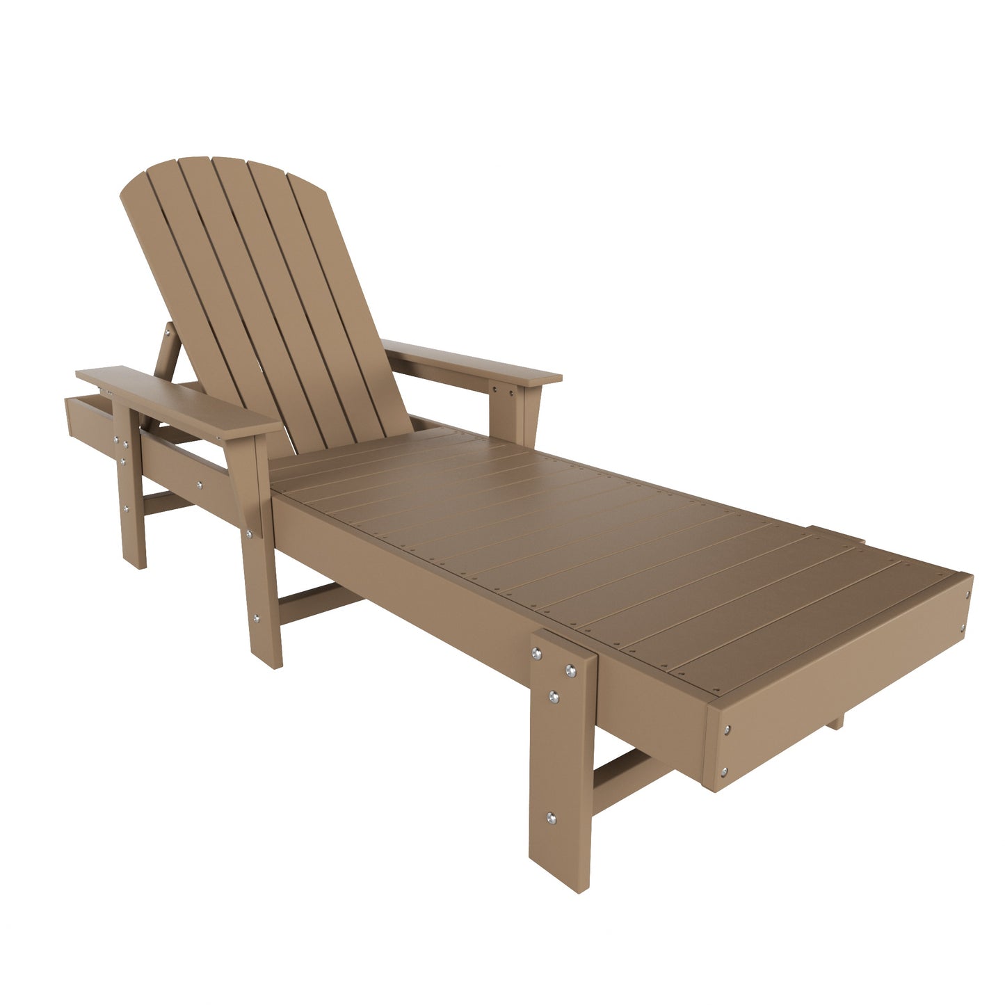 Westport Classic All-Weather Outdoor Adirondack Reclining Sun Lounger With Arms Rests