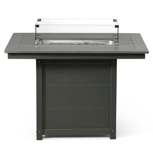 Sedona Rectangular 34" X 46" Dining Fire Pit Table