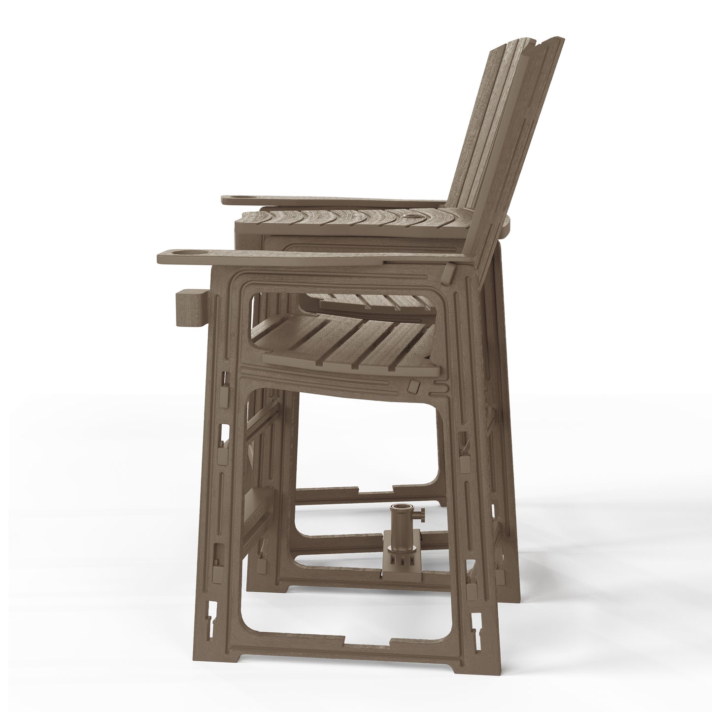 Snap’n Lock Adirondack Balcony Two-Chair Set with Connecting Wedge Table (No Tools or Hardware Required)