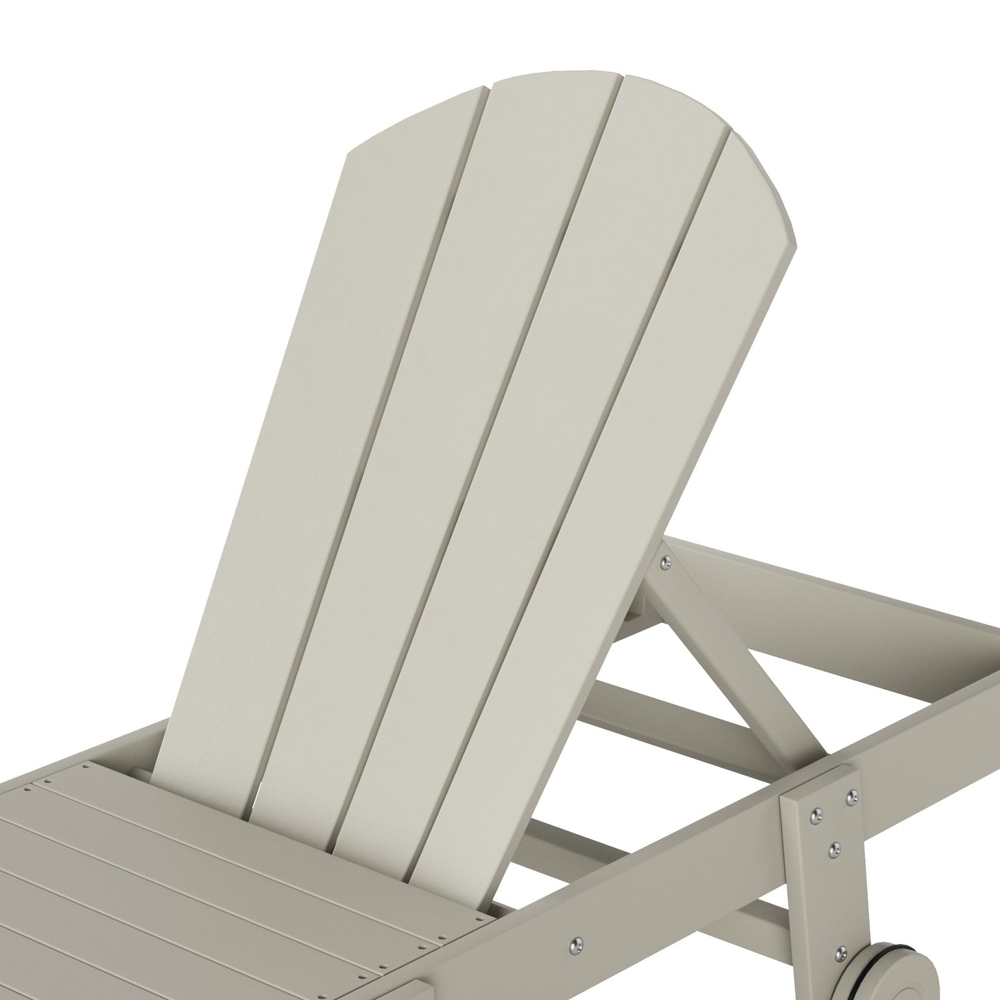 Chatham All-Weather Outdoor Adirondack Reclining Sun Lounger With Wheels