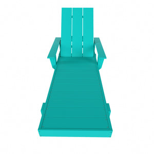 Malibu Modern All-Weather Outdoor Reclining Sun Lounger With Arm Rests & Wheels