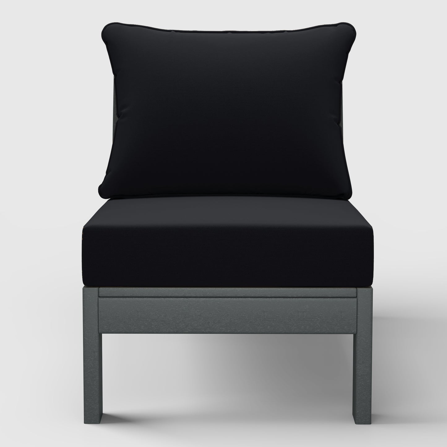 Scottsdale All-Weather Outdoor Modular Deep Seating Armless Chair (with Optional Cushions)