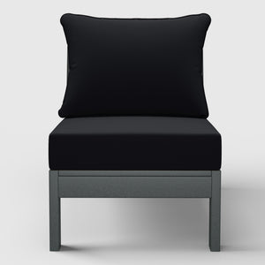 Scottsdale All-Weather Outdoor Modular Deep Seating Armless Chair (with Optional Cushions)
