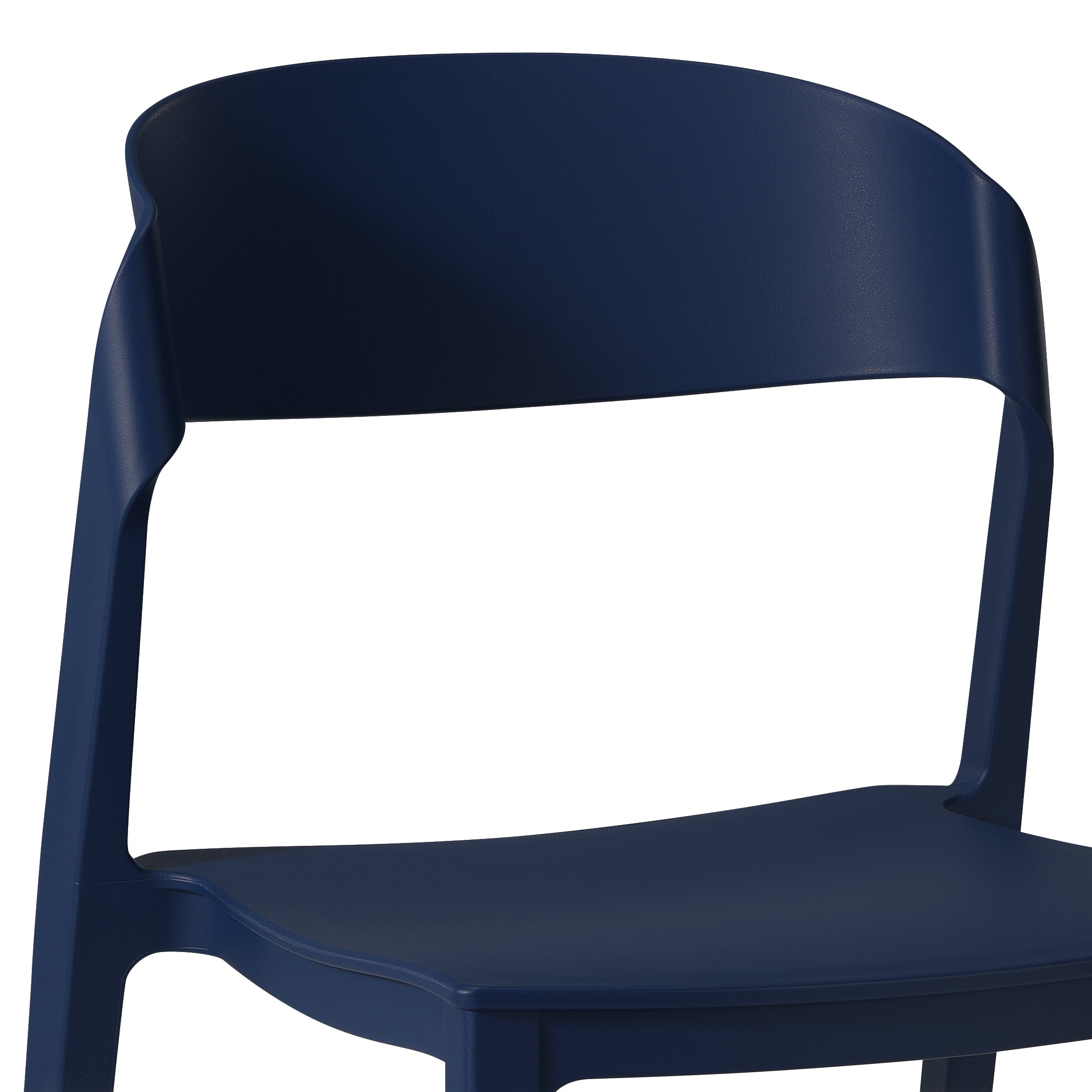 Patio Stacking Dining Side Chair (Set of 2)