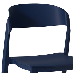 Patio Stacking Dining Side Chair (Set of 2)