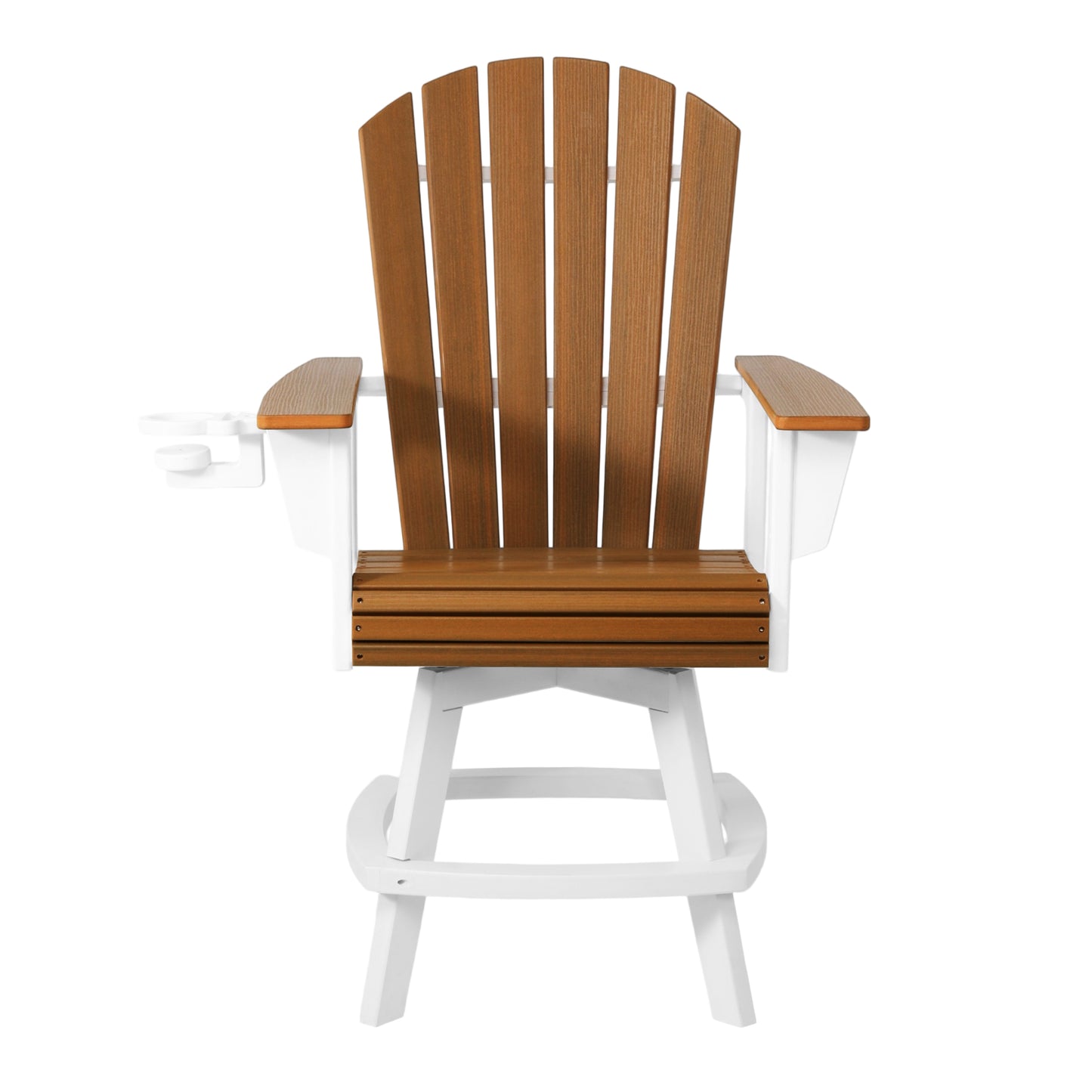 Heritage Ridge Adirondack Swivel Counter Chair With Cup Holder