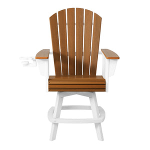 Heritage Ridge Adirondack Swivel Counter Chair With Cup Holder