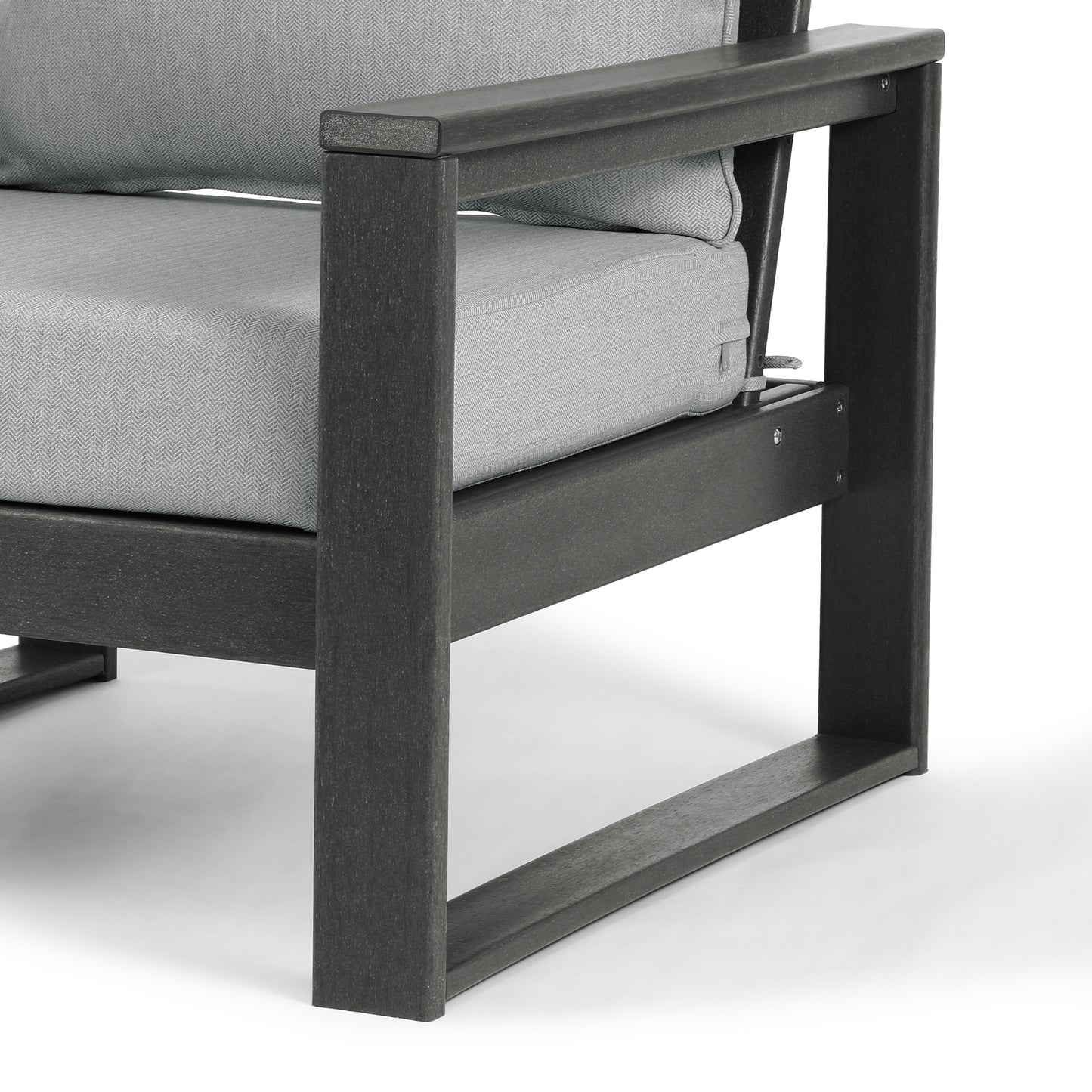 Signature All-Weather Outdoor Modular Patio Deep Seating Left Arm Chair (Left Arm Sectional Seat)