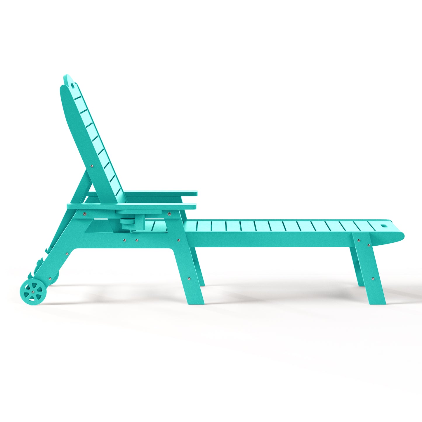 Santa Barbara Reclining Chaise Lounge with Cup Holder and Wheels