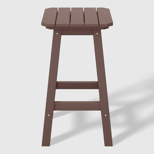 Stockholm  All-Weather Outdoor Square Counter Stool (24" Seat Height)