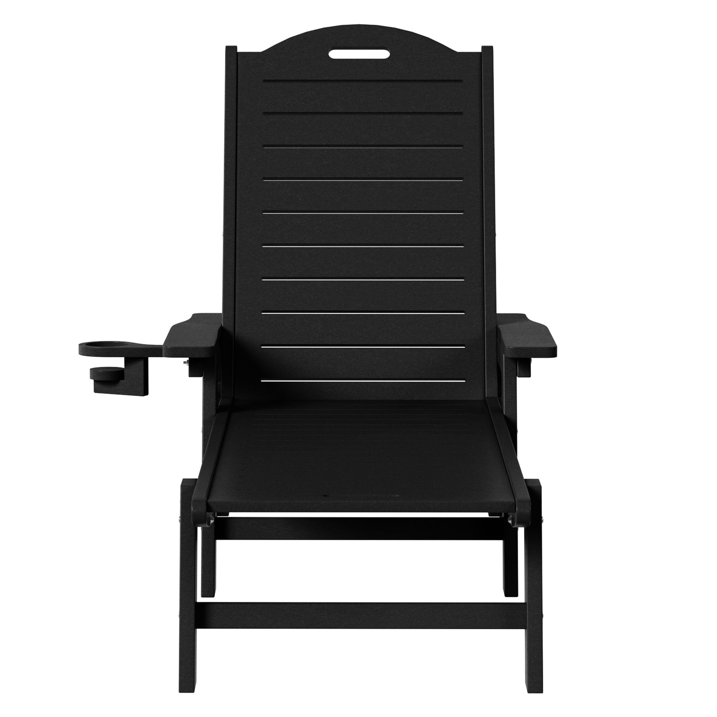 Santa Barbara Reclining Chaise Lounge with Cup Holder and Wheels