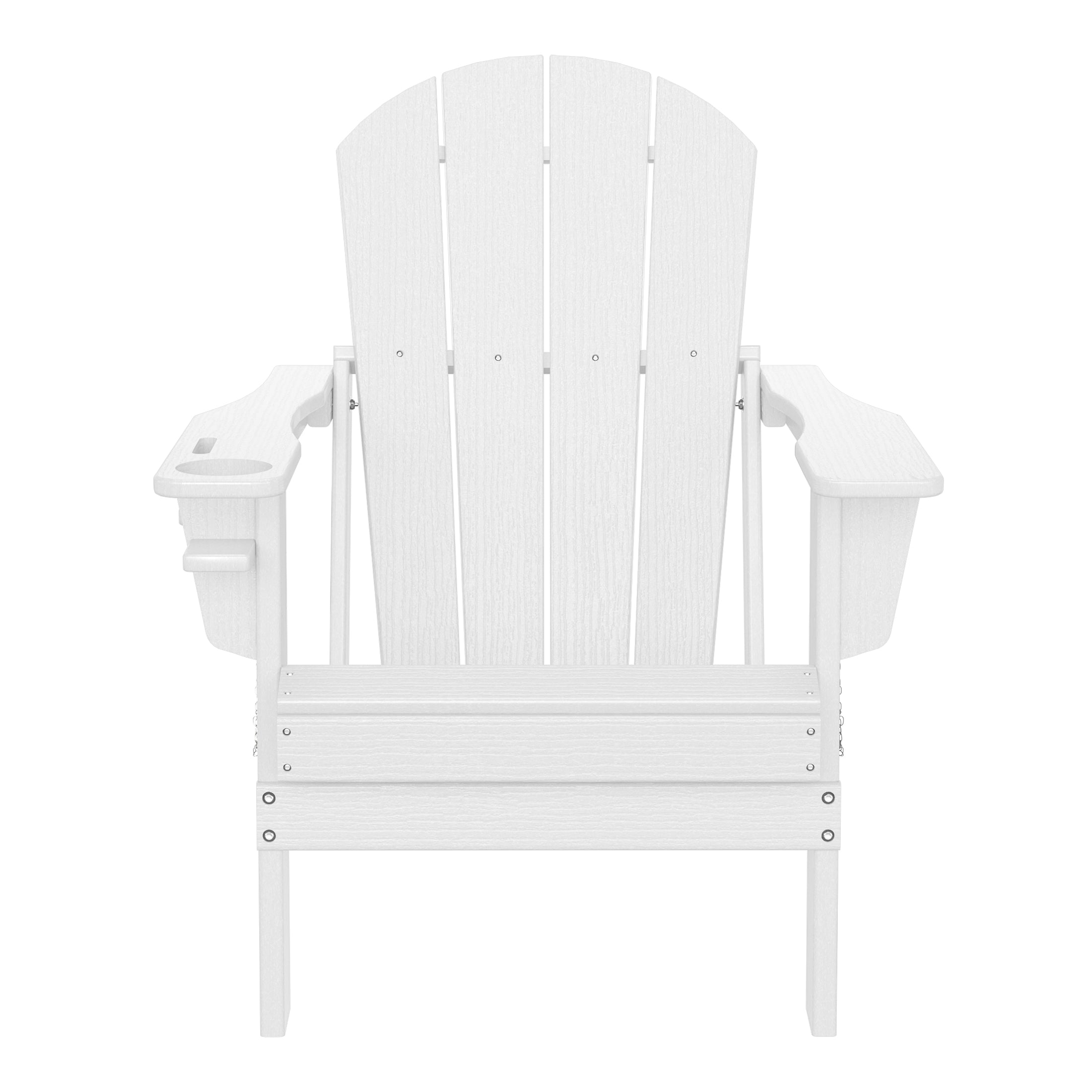 Chatham All-Weather Outdoor Folding Adirondack Chair with Cup Holder