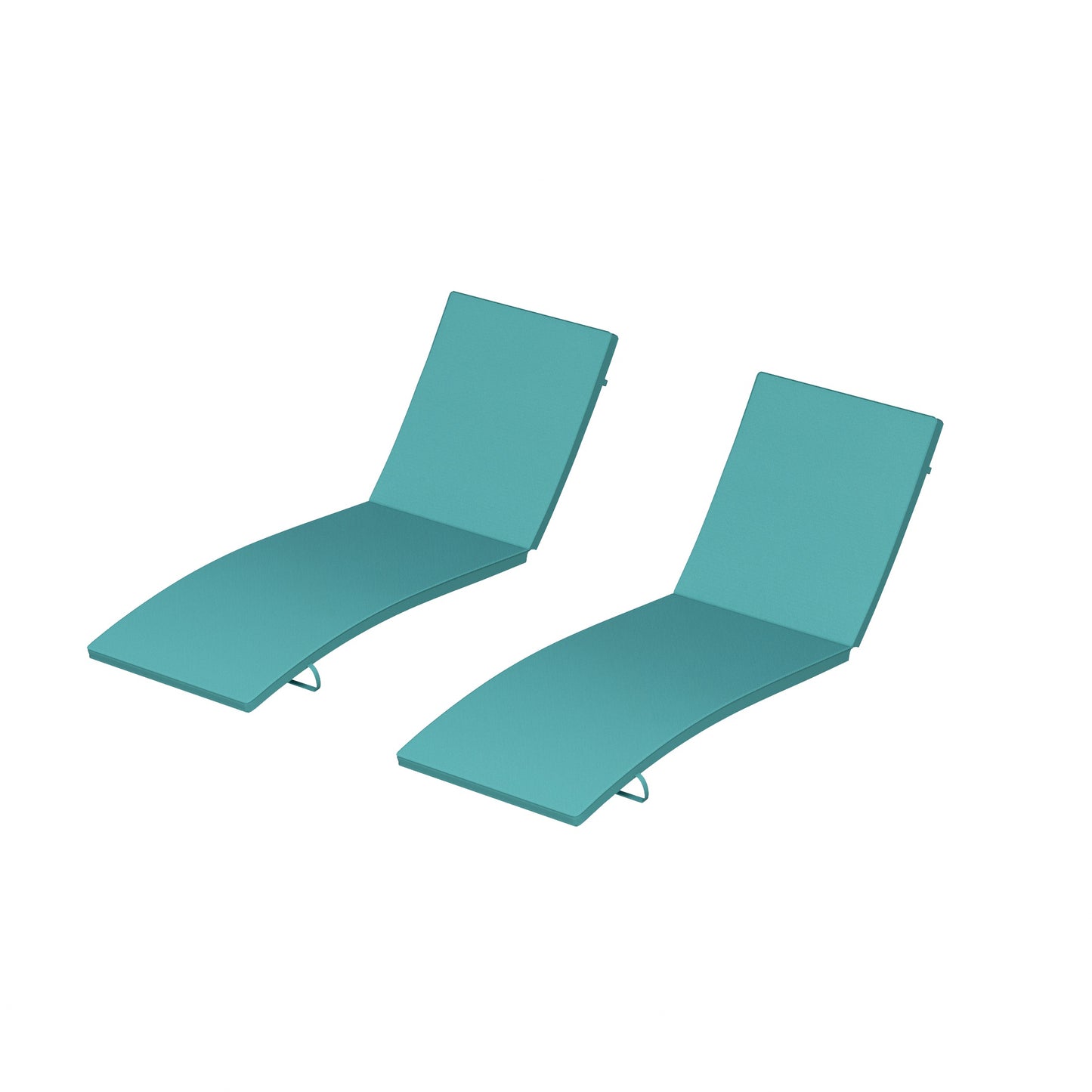 Outdoor Patio Chaise Lounge Cushion (Set of 2)