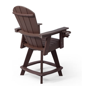 Chatham Adirondack Swivel Counter Chair with Cup Holder