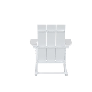 Malibu Modern All-Weather Outdoor Rocking Adirondack Chair