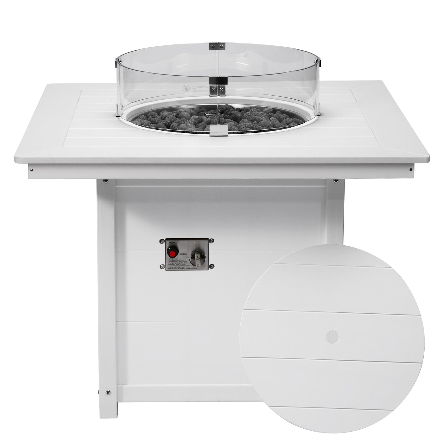 Sedona Square 42" Dining Fire Pit Table