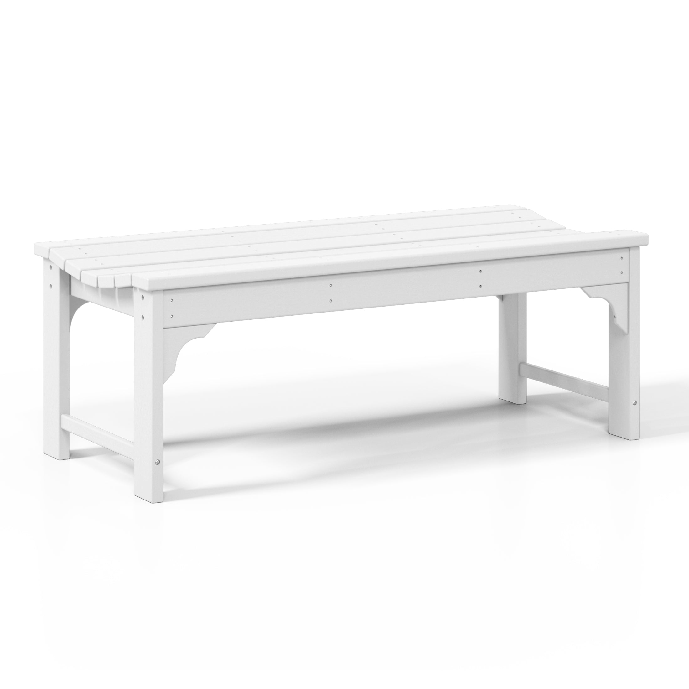 Concord All-Weather Outdoor Garden Backless Bench (46" Wide)
