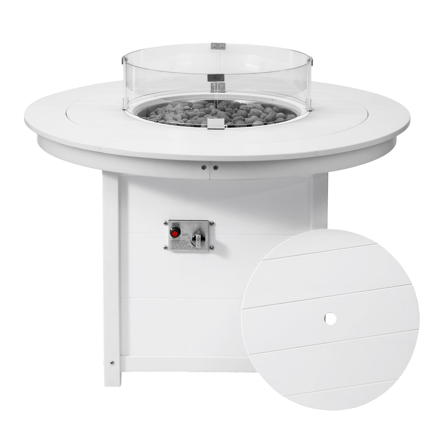 Sedona Round 47" Dining Fire Pit Table