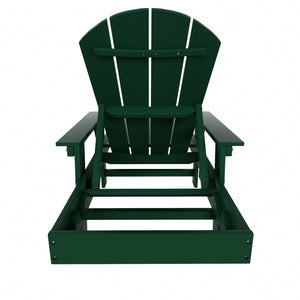Chatham All-Weather Outdoor Adirondack Reclining Sun Lounger With Arms Rests & Wheels
