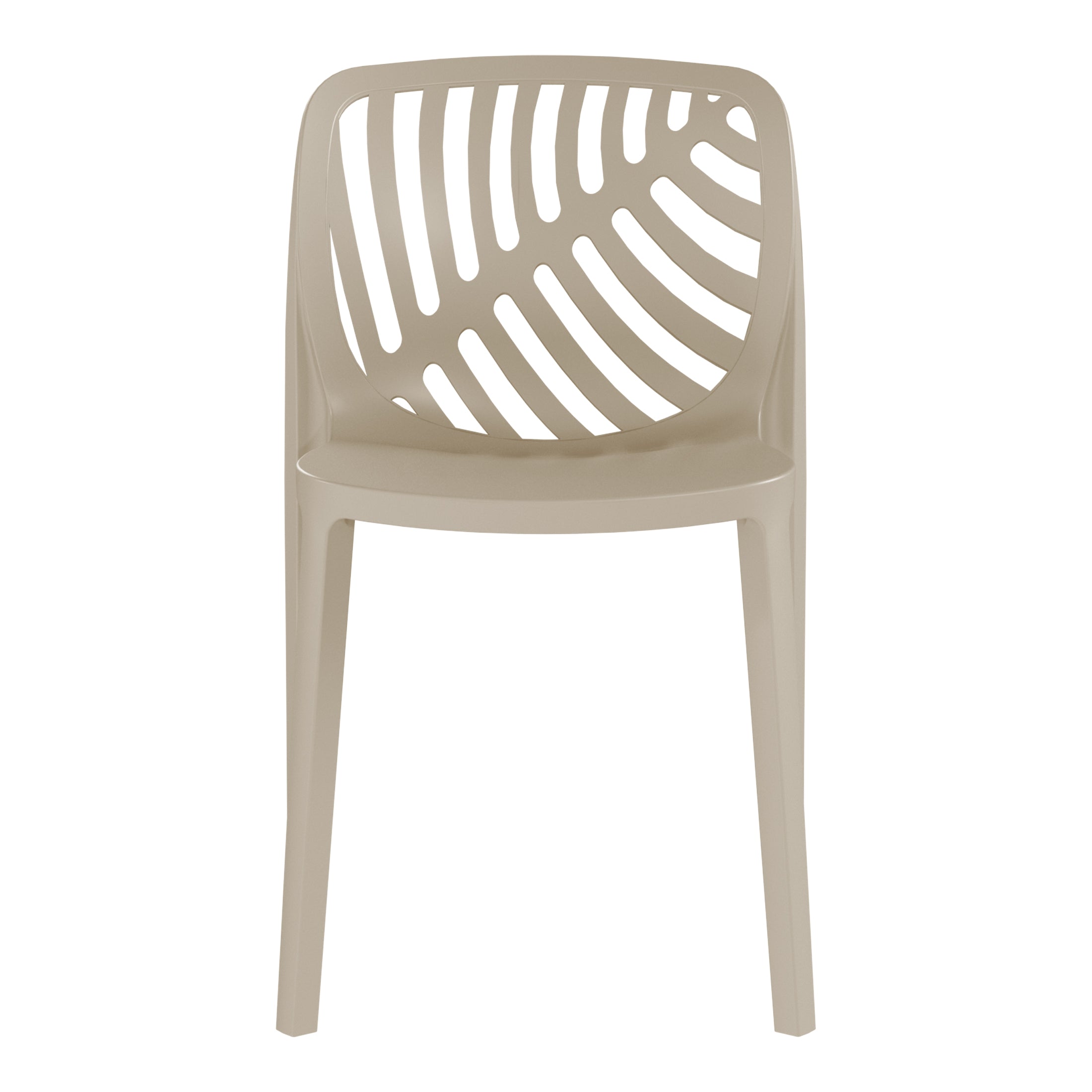 Patio Stacking Dining Side Chair (Set of 2)