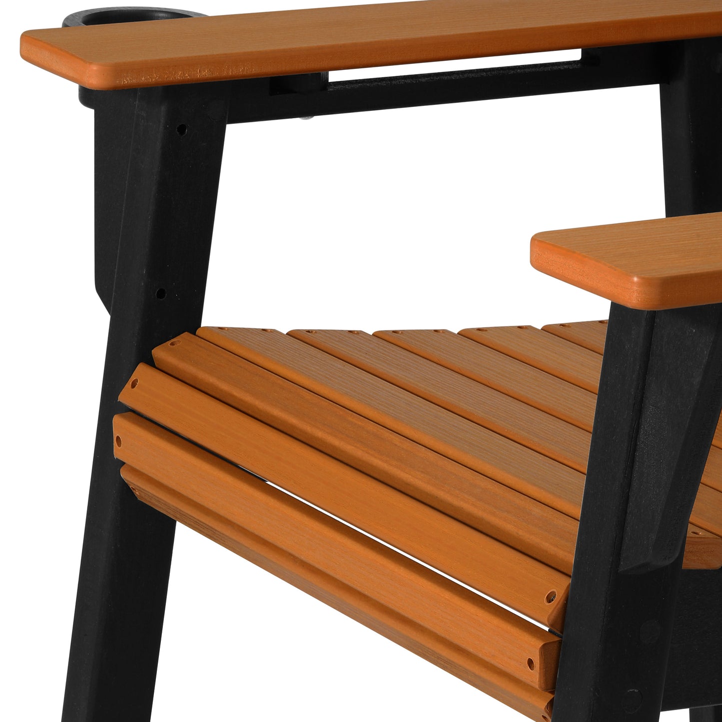 Heritage Ridge Adirondack Bar Chair With Cup Holder