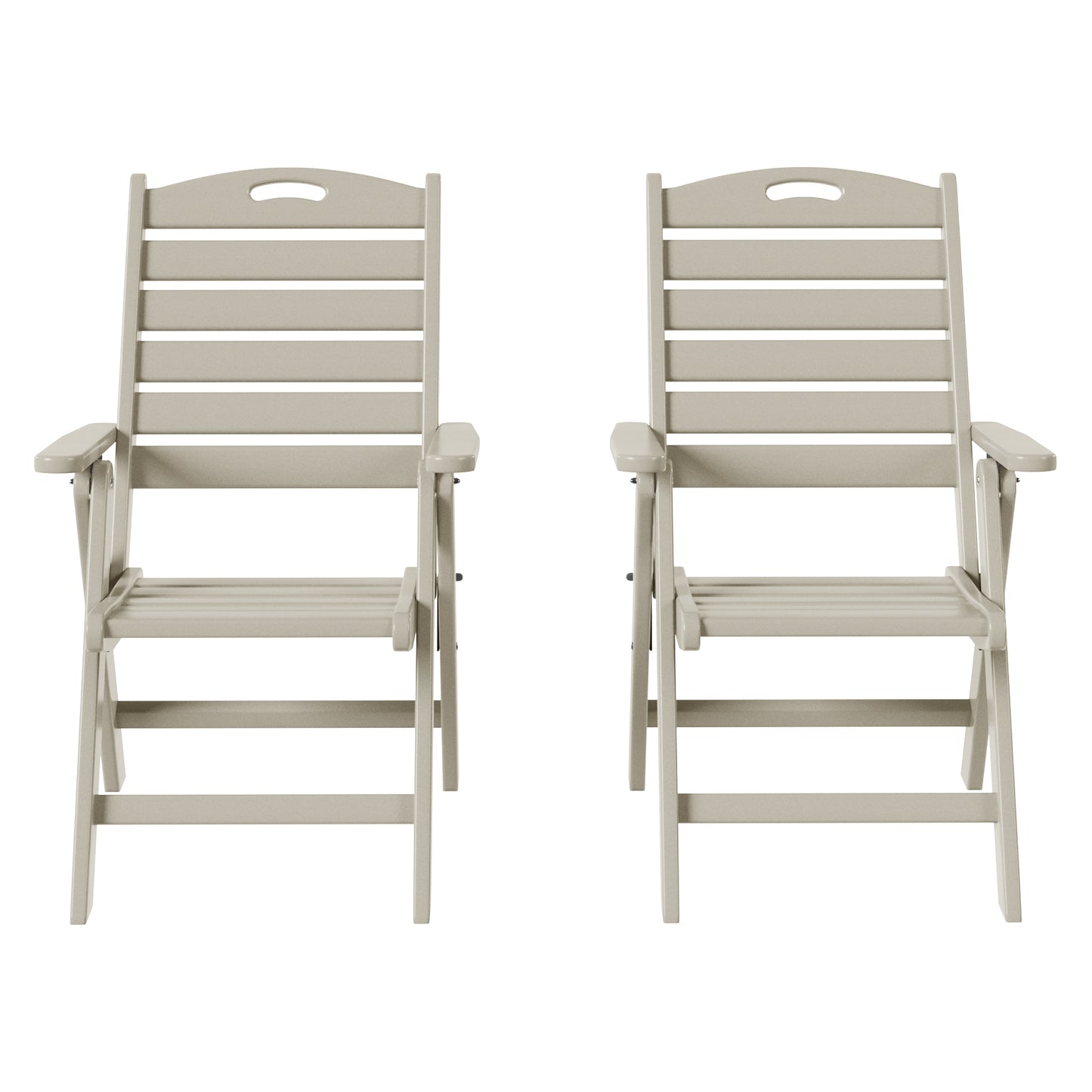 Aarhus Folding High back Dining Chair (Set of 2)