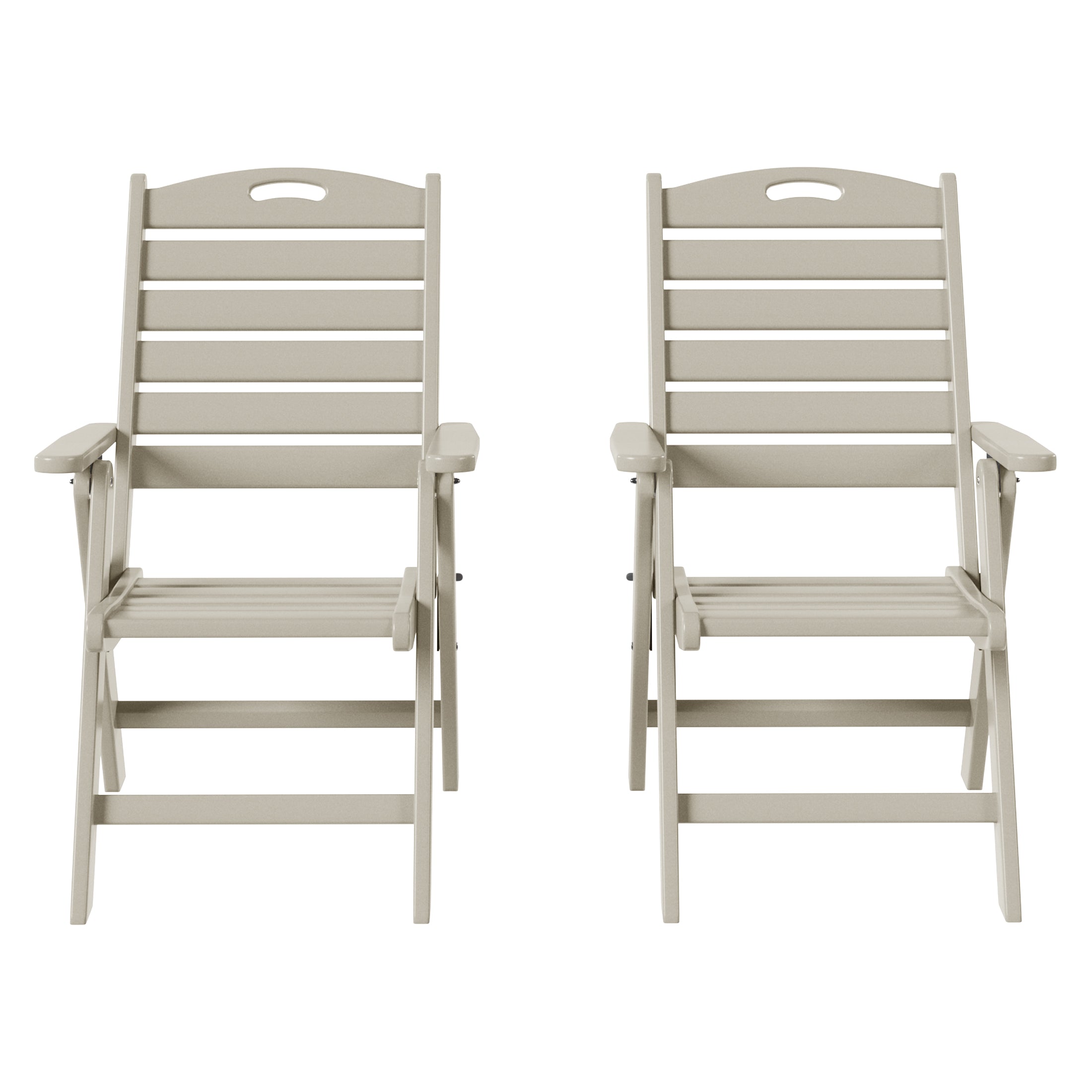 Aarhus Folding High back Dining Chair (Set of 2)