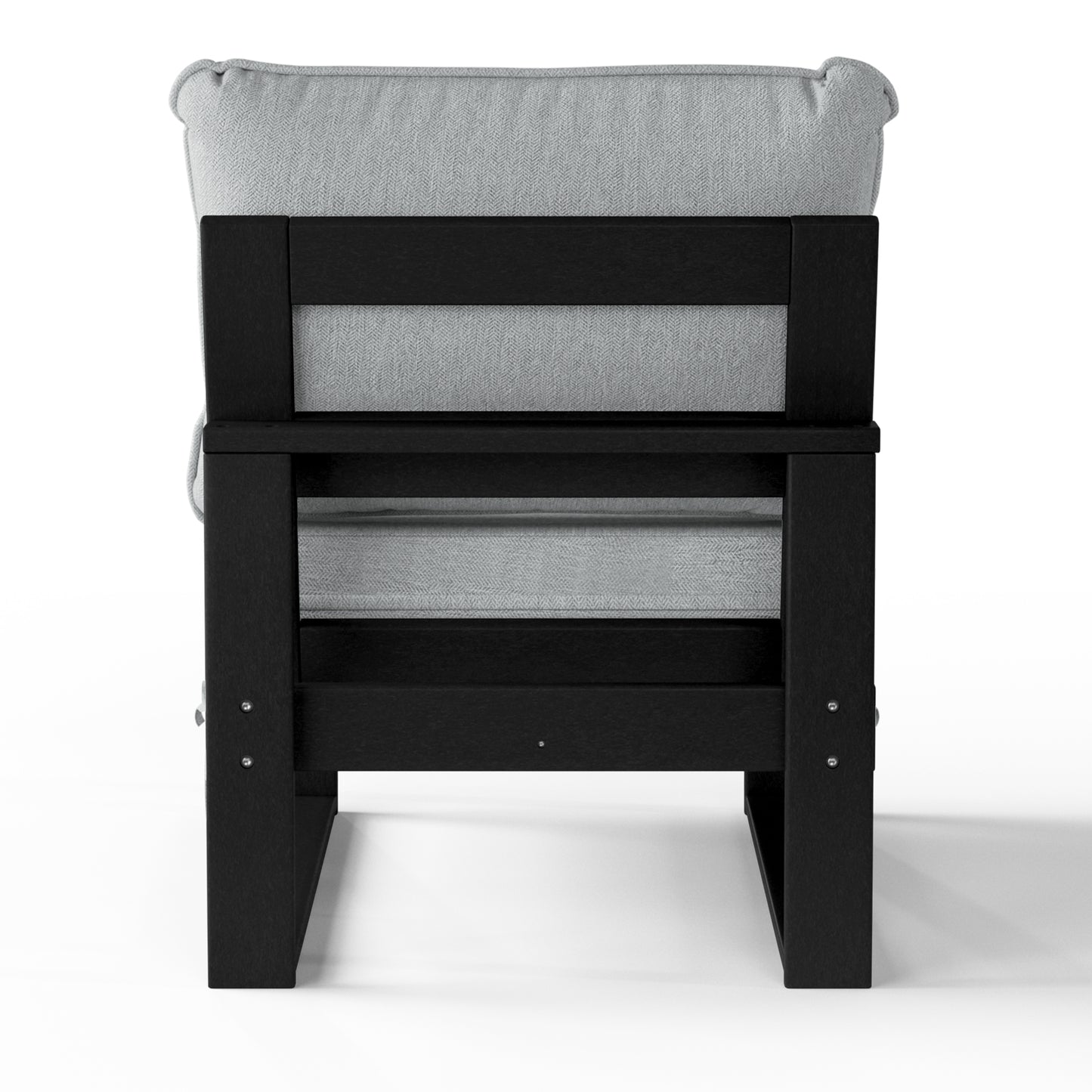 Signature All-Weather Outdoor Modular Deep Seating Cushioned Side Chair (Center Sectional Seat)