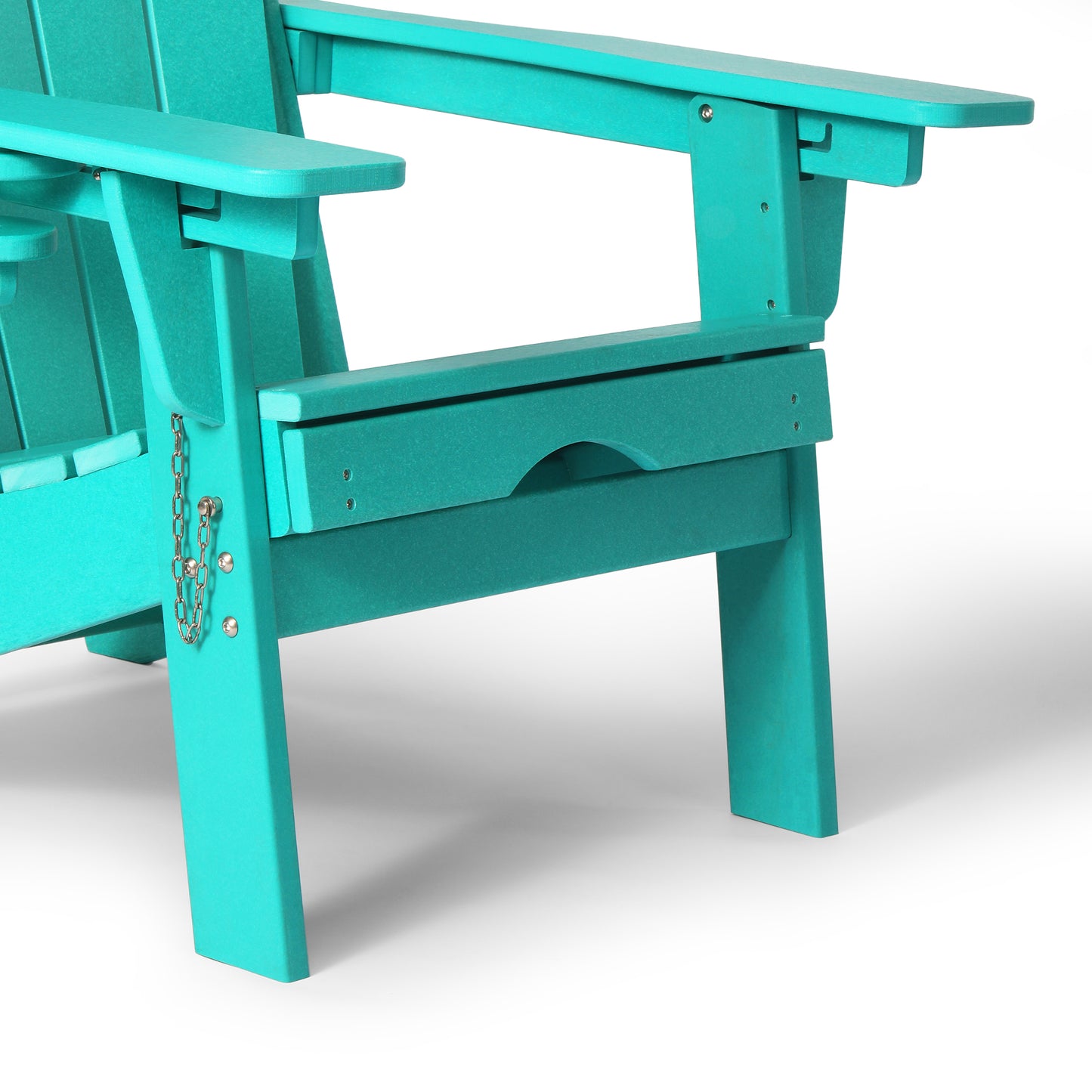 Chatham Folding Adjustable Adirondack Chair with Cup Holder and Hideaway Ottoman