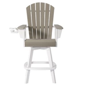Heritage Ridge Adirondack Swivel Bar Chair With Cup Holder