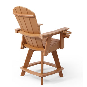 Chatham Adirondack Swivel Counter Chair with Cup Holder