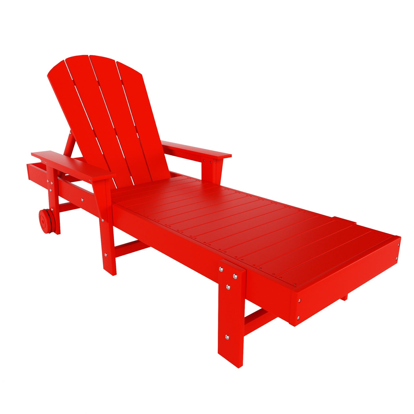 Chatham All-Weather Outdoor Adirondack Reclining Sun Lounger With Arms Rests & Wheels