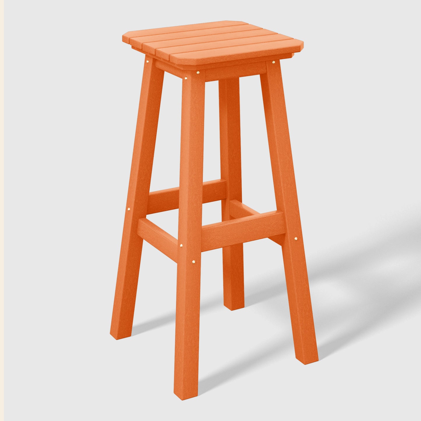 Stockholm All-Weather Outdoor Square Bar Stool (29" Height)