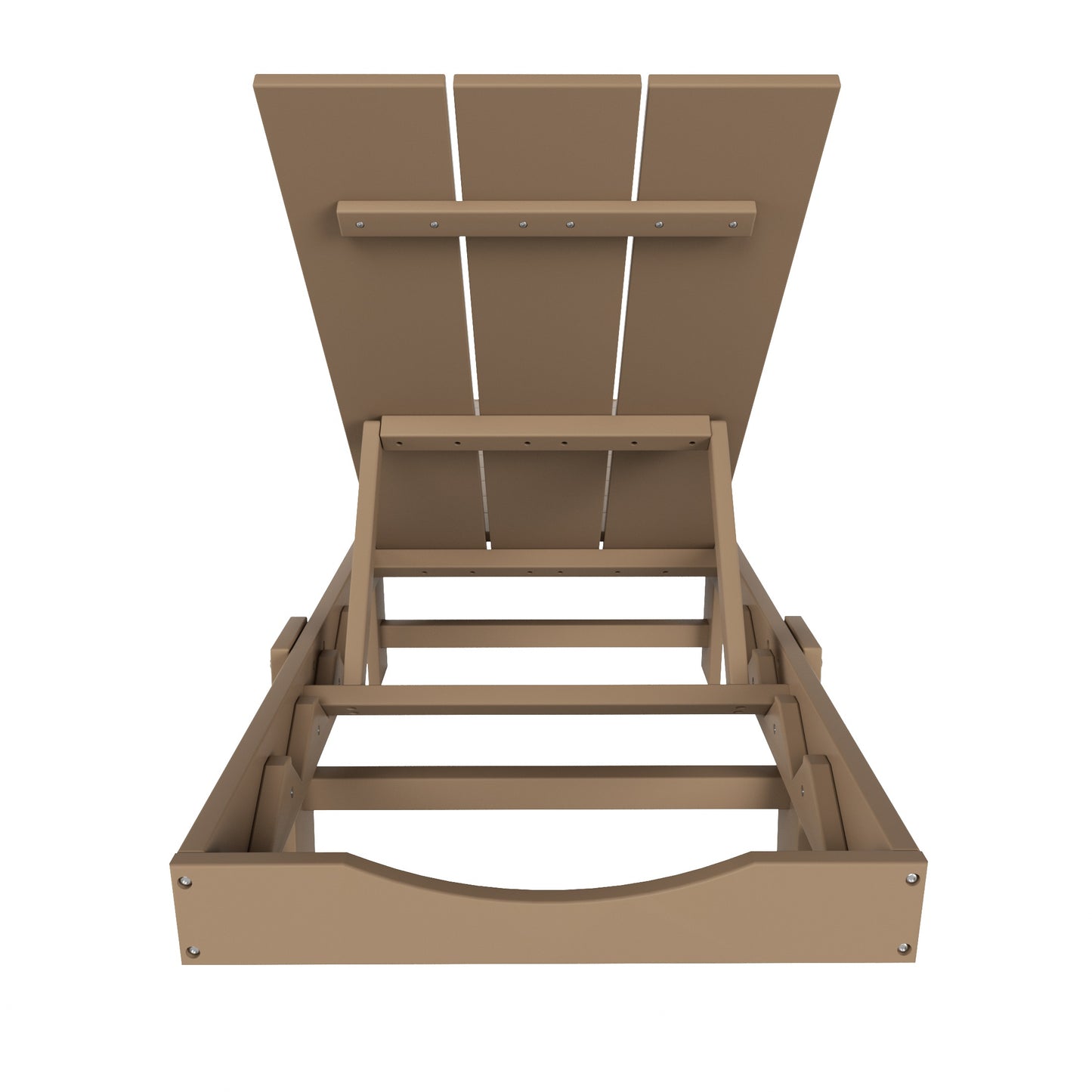 Malibu Modern All-Weather Outdoor Reclining Sun Lounger With Wheels