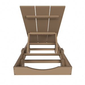 Malibu Modern All-Weather Outdoor Reclining Sun Lounger With Wheels