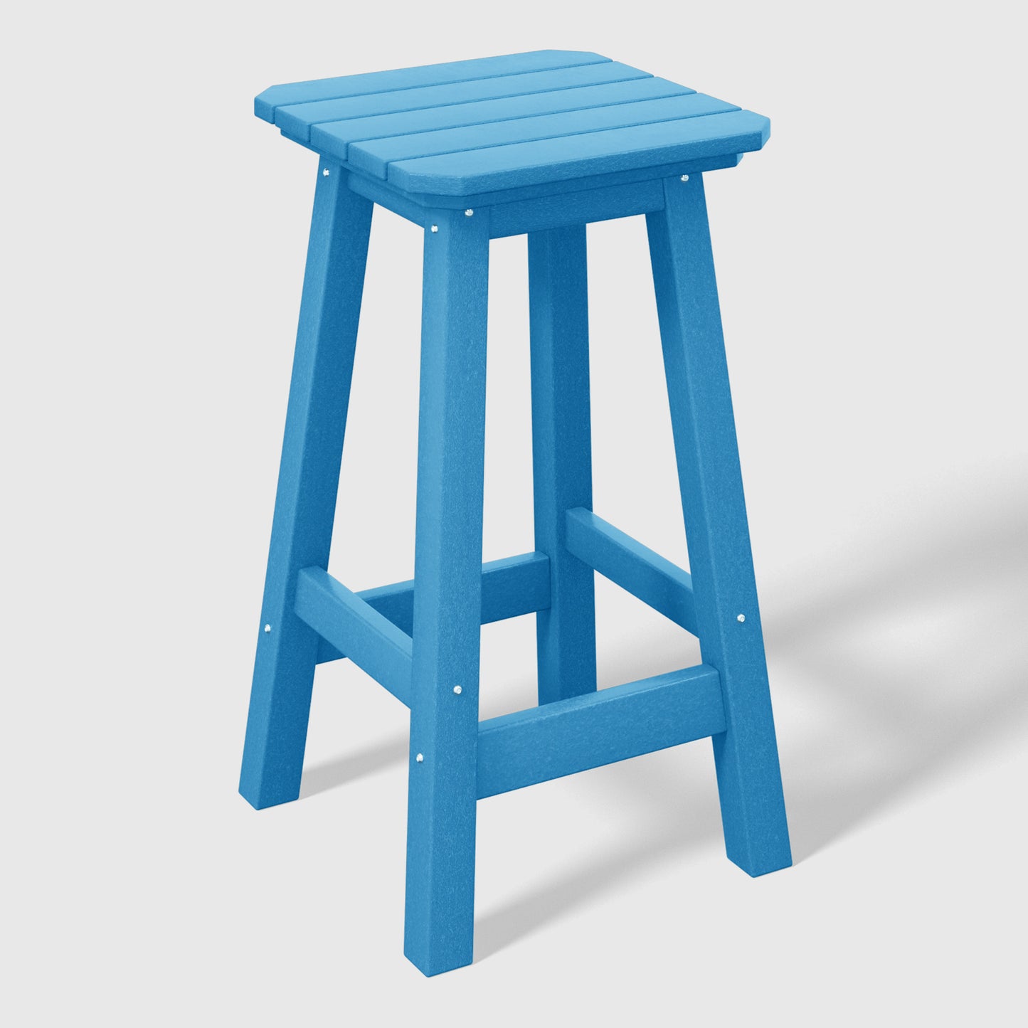 Stockholm  All-Weather Outdoor Square Counter Stool (24" Seat Height)
