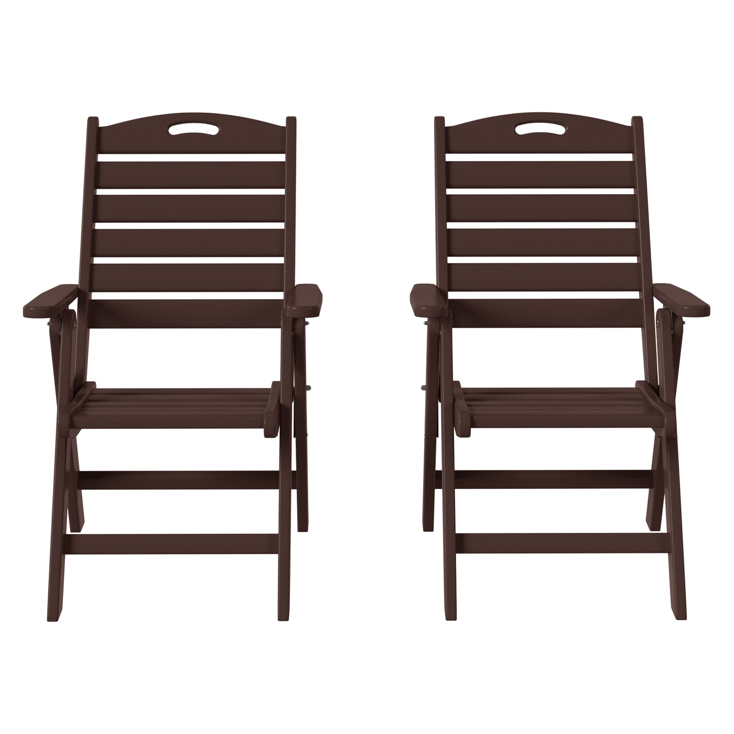 Aarhus Folding High back Dining Chair (Set of 2)